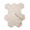 Apollo Tile Amalfi 9x8 in. Ivory White with Copper flecks Glossy Shell, Terrazzo Hexagon Tile, 5PK APLAQT8804HXWHT - alternate 3
