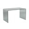 Homeroots 50" Clear Glass Computer Desk 554197 - alternate 1