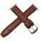 Elegani Hybrid Band Compatible with Apple Watch 44mm, Dark Brown, Dark Brown/Rose Gold/Yellow Gold Buckle QRALGM2-DBR-44 - alternate 1