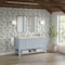 James Martin Vanities Breckenridge 60" Double Vanity, Serenity Blue, w/ 3 CM Tajnar Eclos Top 330-V60D-SRB-3TJR - alternate 2