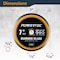 Powertec 7in Continuous Rim Diamond Saw Blade for Wet Tile Saw, Diamond Blade for Cutting - 1PK 14008 - alternate 4