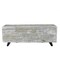 Homeroots 46in Gray and Black Distressed Solid Wood Storage Bench with Flip Top 489212 - alternate 1