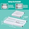 Lockermate By Bostitch Magnetic Pencil Holder, Locker Organizer with 3 Mesh Storage Compartments, White 5024-WHT - alternate 2