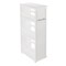 Alaterre Furniture 3 Tier Slim Rolling Storage Cart Narrow Rolling Cart with Handle and Wheels LHKIT-001 - alternate 4