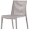 Homeroots Set of Two Taupe Heavy Duty Plastic Outdoor Stacking Accent Chairs, 2PK 565228 - alternate 3