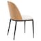 Leisuremod 70.9 in W, 29.5 in L, Manufactured Wood/Steel/Velvet, Natural Wood/Beige TT70-CNW18-BG - alternate 4