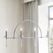 Jonathan Y Doris 41" 4-light Linear Metal/Crystal LED Pendant, Chrome JYL7401A - alternate 6