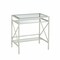 Homeroots 29" Clear And White Glass Writing Desk 402042 - alternate 4