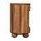 Homeroots 23" Beige Solid Wood Round One Drawer Nightstand 651888 - alternate 6