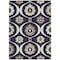 Homeroots 5' X 8' Black Ivory And Taupe Medallion Washable Indoor Outdoor Area Rug 589591 - alternate 4