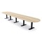 Skutchi Designs 18ft Conference Table With Power Unit | 18 Person Modular Racetrack Meeting Table | Harmony Series HAR-RAC-48X216-T.BK-K525-NA - alternate 1