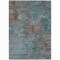 Homeroots 8' X 10' Teal Blue And Brown Abstract Washable Indoor Outdoor Area Rug 609397 - alternate 3