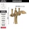 Delta Monoblock Bathroom Faucet, Two Handles, Single Hole, Champagne Bronze, 1.2 gpm, 7-1/8 in Spout Reach 856-CZ-DST - alternate 3