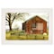 Homeroots Flag Barn 1 White Framed Print Wall Art 406329 - alternate 1