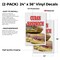 Signmission Cuban Sandwich, Vinyl Decals Only 24 Inch x 36 Inch, Vinyl Decal, 2PK DSB-2436-2PACK-Cuban Sandwich - alternate 2