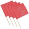 Mytee Products Vinyl Mesh Flag w/ Dowel DOT Red OverSize Flatbed Trailer, 4PK VMFx4 - alternate 4