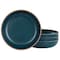 Gibson Home Rockabye 4 Piece Melamine Dinner Bowl Set in Dark Teal 136609.04 - alternate 1