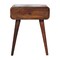 Homeroots 22" Chestnut Solid Wood One Drawer Nightstand 651571 - alternate 1