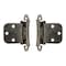 Brixwell Self Closing Face Frame Mount Cabinet Hinges For Variable Overlay Kitchen Door Polished Chrome Pair BXC629297 - alternate 3