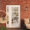 Vdomdoors Front Exterior Prehung Metal-Plastic Door Clear Glass / MANUX 8355 White Silk / Office Commercial a MANUX8355EXD-WS-W36+12xH80-LH-I - alternate 3