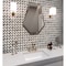 Apollo Tile 11x11 Bardiglio Nuvolato, Eastern White Marble Polished Floor and Wall Mosaic Tile 4.2sqft/case, 5PK APLSE88B25A - alternate 5