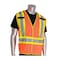 Pip ANSI Type R Class 2 and CAN/CSA Z96 Class 2 Two-Tone X-Back Breakaway Mesh Vest 302-0211-OR/3X - alternate 1