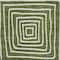 Homeroots 9' X 12' Olive Green And Ivory Geometric Washable Indoor Outdoor Area Rug 600766 - alternate 4