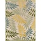 Homeroots 12' X 15' Green Blue Yellow And Dark Green Palm Leaf Indoor Outdoor Area Rug 548124 - alternate 3