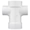 Charlotte Pipe Schedule 40 3 in. Hub X 3 in. D Hub PVC Reducing Double Fixture Fitting Tee 1 pk PVC 00418 0800 - alternate 4