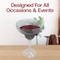 Smarty Had A Party 14 oz. Clear Spiral Margarita Plastic Goblets, 48PK 1714-CASE - alternate 6