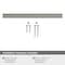 Amerock Status 6-5/16 in 160 mm Center-to-Center Satin Nickel Cabinet Pull BP36839G10 - alternate 2
