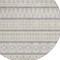 Homeroots 8' Ivory Beige And Taupe Round Quatrefoil Washable Indoor Outdoor Area Rug 583230 - alternate 4
