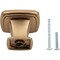 Designperfect 1-3/16 Overall Length Square Cabinet Knob, Champagne Bronze/Gold DPA-S77KCBZ - alternate 4
