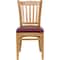 Flash Furniture Hercules Restaurant Chair, Wood Back, 17-1/2 in W 20-3/4" L 34-1/2" H XU-DGW0008VRT-NAT-BURV-GG - alternate 1
