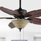 Jonathan Y Poinciana 52" 3-Light Coastal Bohemian Iron/Wood Palm Leaf LED Ceiling Fan w/ Pull Chain, Dark Brown JYL9720B - alternate 6