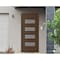 Vdomdoors Front Exterior Prehung Metal-Plastic Door, Manux 8113 Walnut, Office Commercial and Residential Doo MANUX8113EXD-WLN-W32xH80-RH - alternate 2