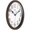 Infinity Instruments Plastic Wall Clock, Brown, 9-5/8in 20048DB-4400 - alternate 2