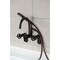 Kingston Brass 7-Inch Adjustable Wall Mount Clawfoot Tub Faucet, Oil Rubbed Bronze AE8155CG - alternate 3