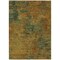 Homeroots 9' X 12' Copper And Green Abstract Washable Indoor Outdoor Area Rug 603585 - alternate 4