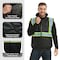 Protectx Winter Safety Vest, High Visibility Construction Workwear Vest with Pockets, Black ST-WV300D-BKBK-M - alternate 2