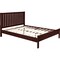 Homeroots Brown Solid Wood King Bed Frame 523631 - alternate 4
