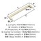 Amerock Monument 6-5/16 inch (160mm) Center-to-Center Golden Champagne Cabinet Pull, 25PK 25VMP36572BBZ - alternate 3