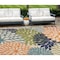 Homeroots 10' X 14' Blue And Green Indoor Outdoor Area Rug 521639 - alternate 5