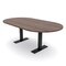 Skutchi Designs 6 Person Conference Table With Power Unit | 7' Racetrack Table | Harmony Series HAR-RAC-48X84-T.BK-H3041-NA - alternate 1