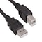 Sanoxy 1ft USB 2.0 A Male to B Male Cable, Black SNX-CBL-LDRU-2102-1101 - alternate 1