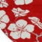 Homeroots 8' Red Ivory And Gray Round Floral Washable Indoor Outdoor Area Rug 599918 - alternate 3