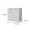 Homeroots 36" White Drawer Double Dresser 534916 - alternate 2