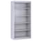 Atlantic Metal Bookcase, Steel, 5 Shelf, Dove Gray, 72HX36W BA40361872-05 - alternate 1