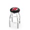 Holland Bar Stool Co 30" Chrome New Jersey Devils Swivel Bar Stool, Accent Ring L8C2C30NJDevl - alternate 1
