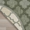 Homeroots 8' Green Round Geometric Indoor Outdoor Area Rug 572803 - alternate 3